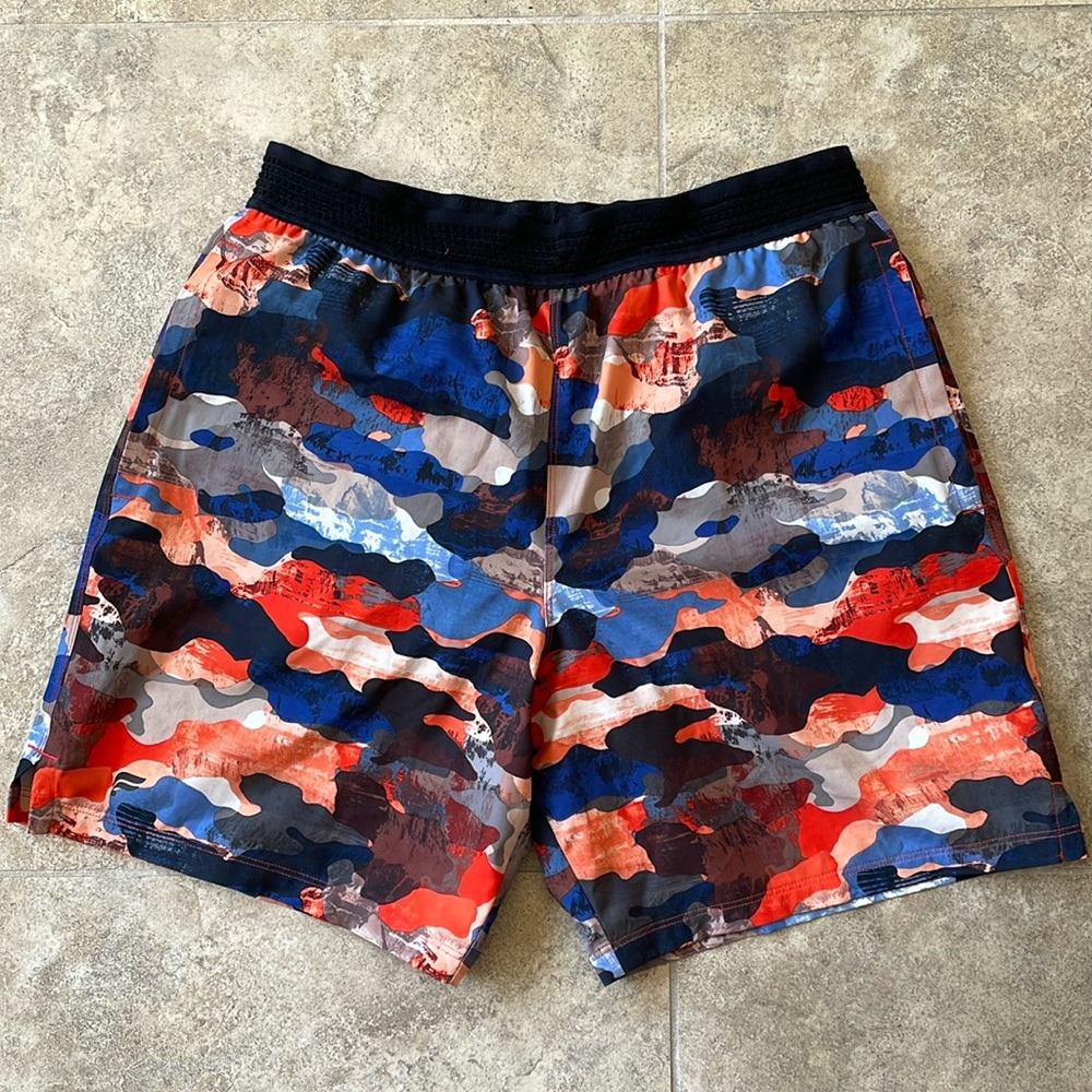 Fabletics Camo Lined Shorts - Small
